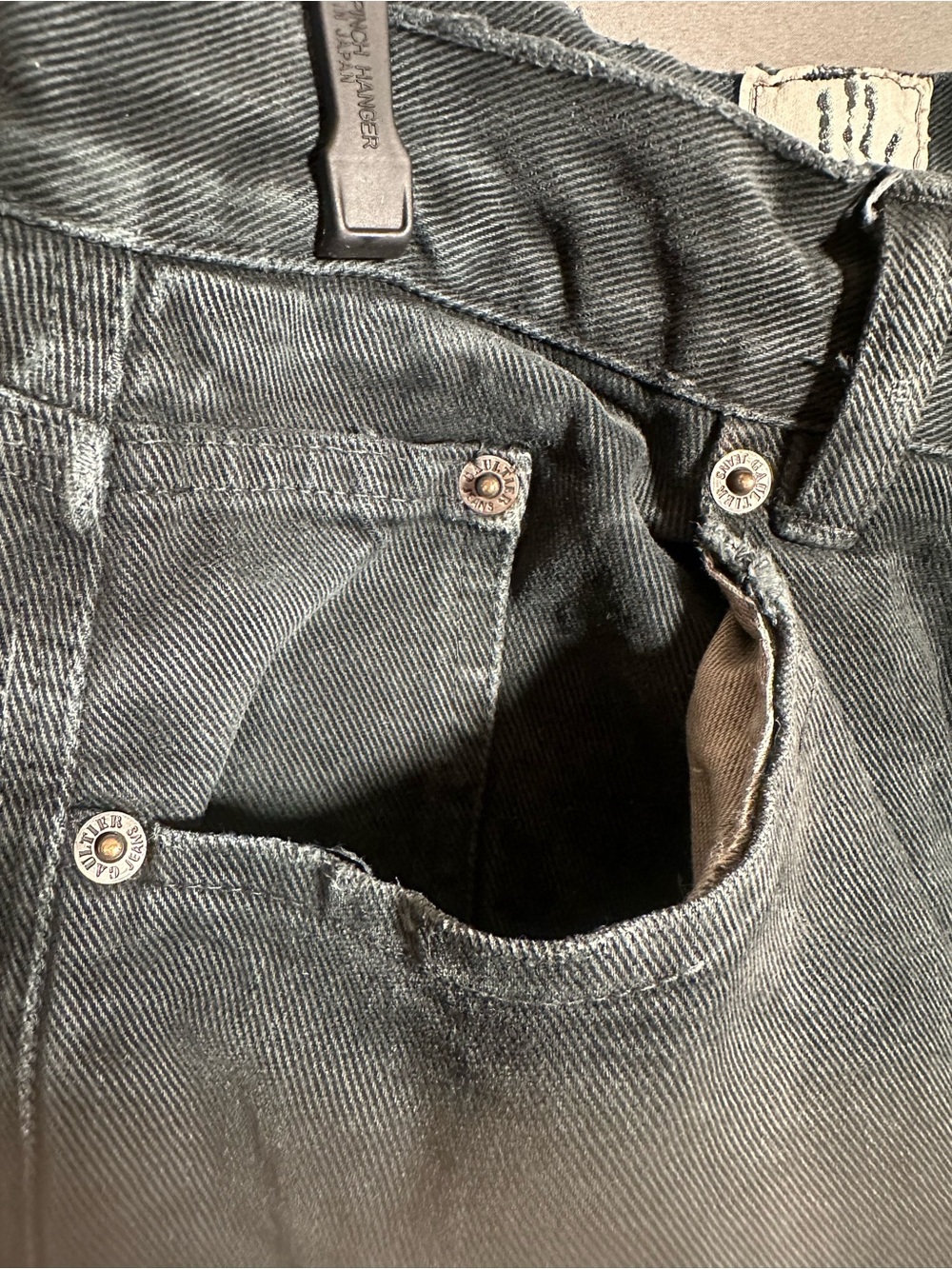 Jean Paul Gaultier Men's Black Straight Denim Jeans Vintage - Picture 14 of 15